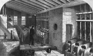 Tread-Wheel and Oakum-Shed at the City Prison, Holloway, from 