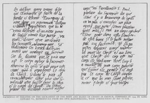 Treatise on the Sacrament of the Body and Blood of Christ by Edward VI