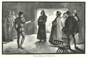 Trial by Ordeal, the Red-hot Iron by English School