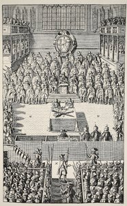 Trial of Charles I, 4th January 1649 by English School