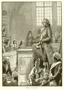 Trial of Louis XVI by English School