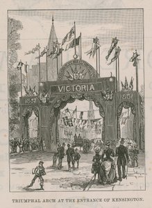 Triumphal Arch at the Entrance of Kensington by English School