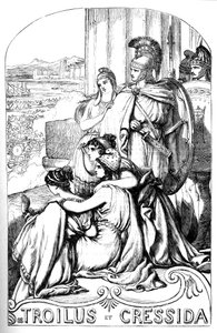 Troilus and Cressida - Illustration in Works complete by William Shakespeare 1866 by English School