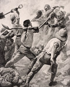 Turkish and British Soldiers in Hand to Hand Combat on the Gallipoli Peninsula Turkey 1915, from 