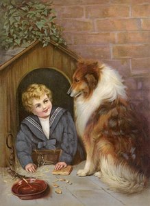 Turned Out - Boy Pretending to be Collie Dog