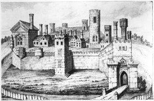 Tutbury Castle by English School