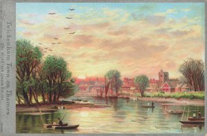 Twickenham Town on the River Thames by English School