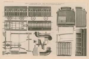 Twin Carriages for the Metropolitan Railway by English School