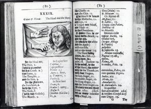 Two pages from Orbis Sensualium Pictus by Comenius, 1659 by English School