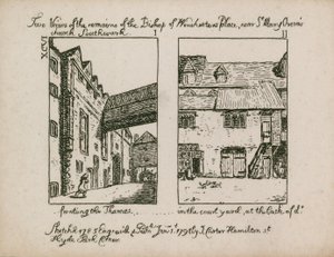 Two Views of the Remains of the Bishop of Winchester