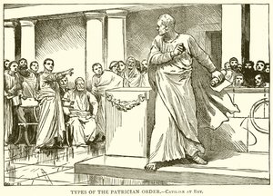 Types of the Patrician Order (Catiline at Bay) by English School