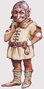 Unidentified Portrait of Dwarf or Troll by English School