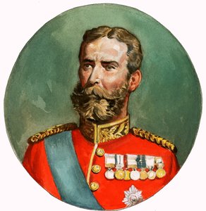 Unidentified portrait of much decorated man by English School