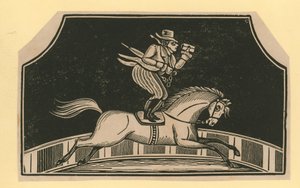 Untitled Circus Scene: Horse Rider by English School