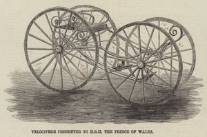 Velocipede Presented to HRH the Prince of Wales by English School