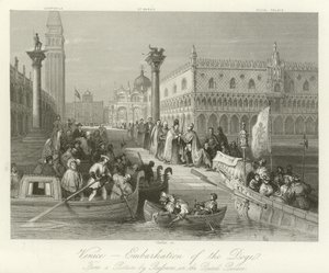 Venice - Embarkation of the Doge by English School