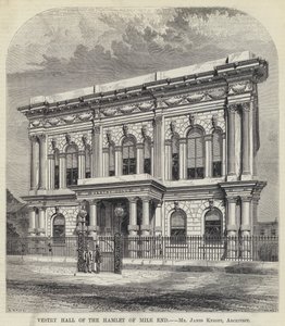 Vestry Hall of the Hamlet of Mile End (engraving)