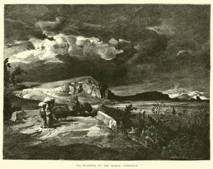 Via Flaminia on the Roman Campagna by English School