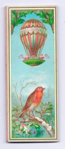 Victorian Christmas Card by English School