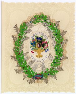 Victorian Valentine Card by English School