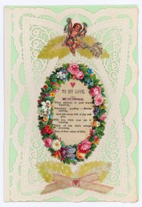 Victorian Valentine Card