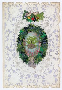 Victorian Valentine Card by English School