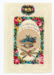 Victorian Valentine Card by English School
