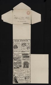 Victorian Postal Stationery from the Halfpenny Letter Post Company, Leadenhall Street, London by English School
