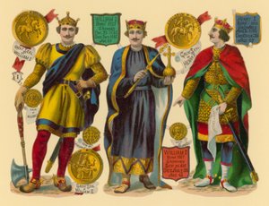 Victorian scrap: King William I, King William II, King Henry I