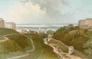 View from the Dean Bridge - Edinburgh by English School