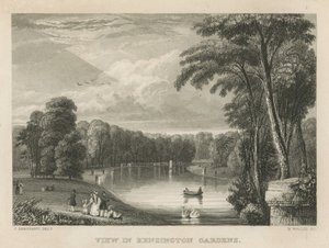 View in Kensington Gardens, London by English School