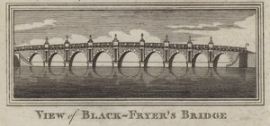 View of Blackfriars Bridge, London