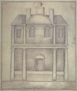 View of Blackfriars Theatre by English School