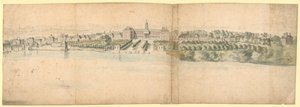 View of Chelsea Hospital and Its Environs by English School