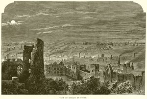 View of Dudley by night