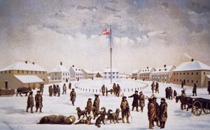 View of Fort Garry by English School
