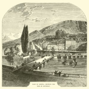 View of Geneva, Showing the Isle of Rousseau