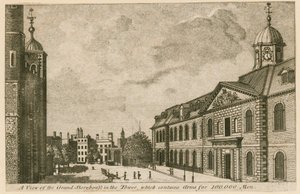View of Grand Storehouse in the Tower of London Containing Arms for 100,000 Men by English School
