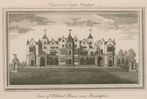 View of Holland House, Near Kensington by English School
