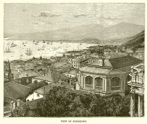 View of Hong Kong by English School