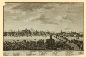 View of London by English School