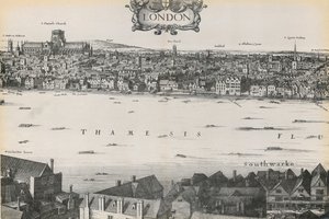 View of London by Wenceslaus Hollar, 1647 by English School