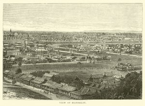 View of Mandalay by English School
