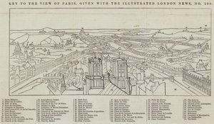 View of Paris, given with The Illustrated London News by English School