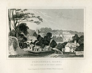 View of Penshurst, Kent by English School