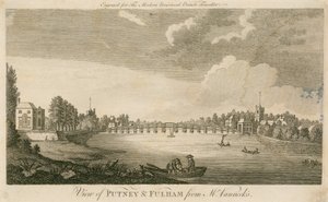 View of Putney and Fulham from Mr Vannecks by English School