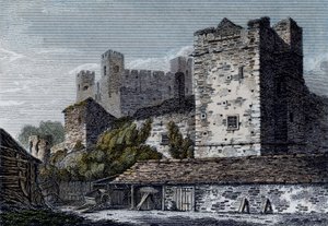 View of Rochester Castle, Kent