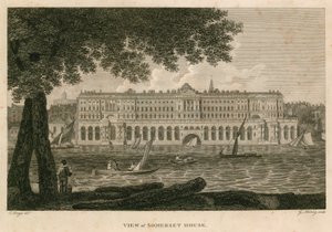 View of Somerset House, The Strand, London by English School