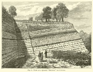 View of a Quarry Section or Cutting