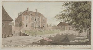 View of an Ancient Mansion at Greenland Dock in Rotherhithe, Bermondsey, 1796 by English School
